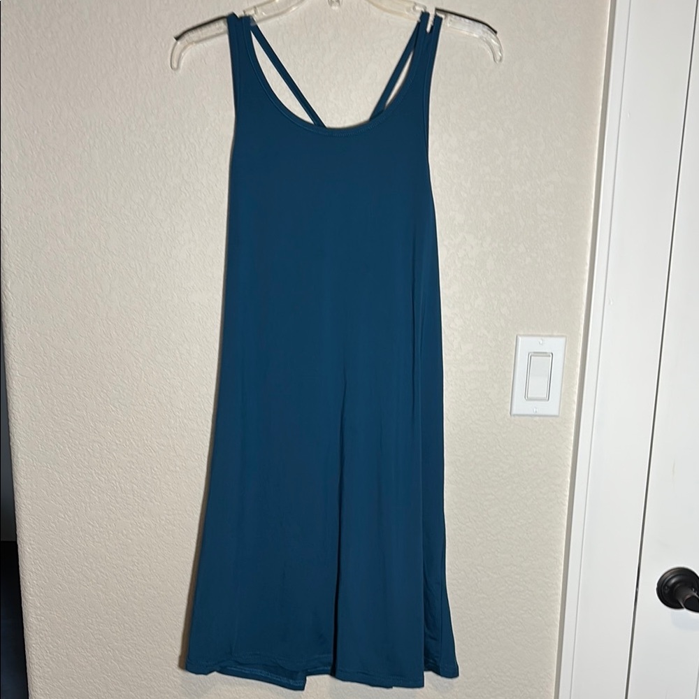 LoveUDear Teal Sleeveless Steappy Dress‎